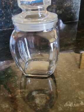 Clear Glass Apothecary Jar with Lid
